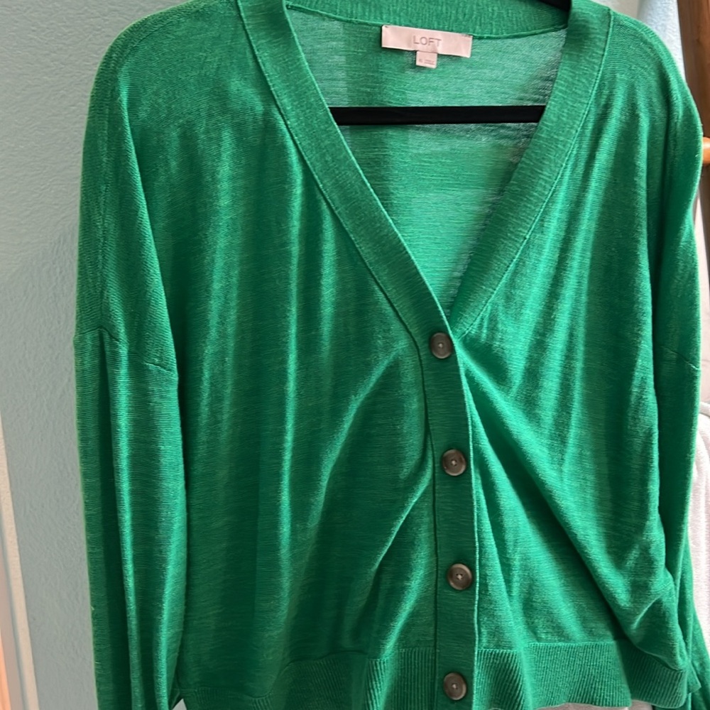 Loft green Cardigan with buttons